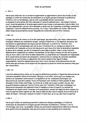 Code du Patrimoine